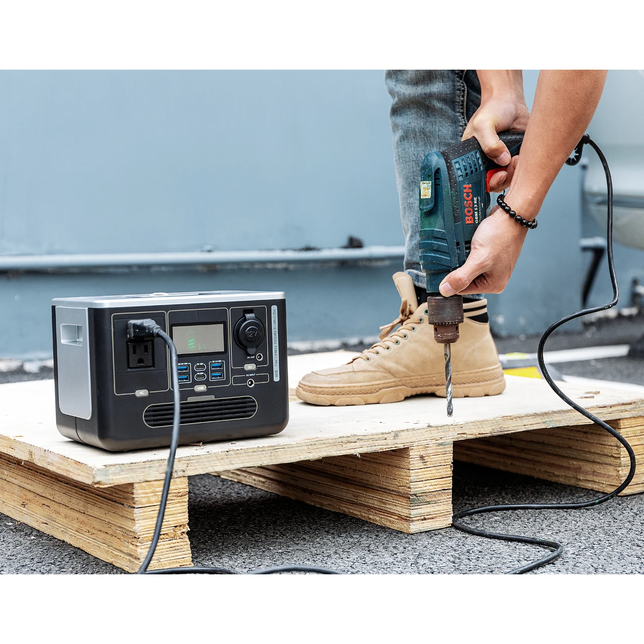  Sbase S633 портативный солнечный генератор инверторный 444Wh Power Bank зарядное устройство 300 Вт Чистая синусоида campingelectric