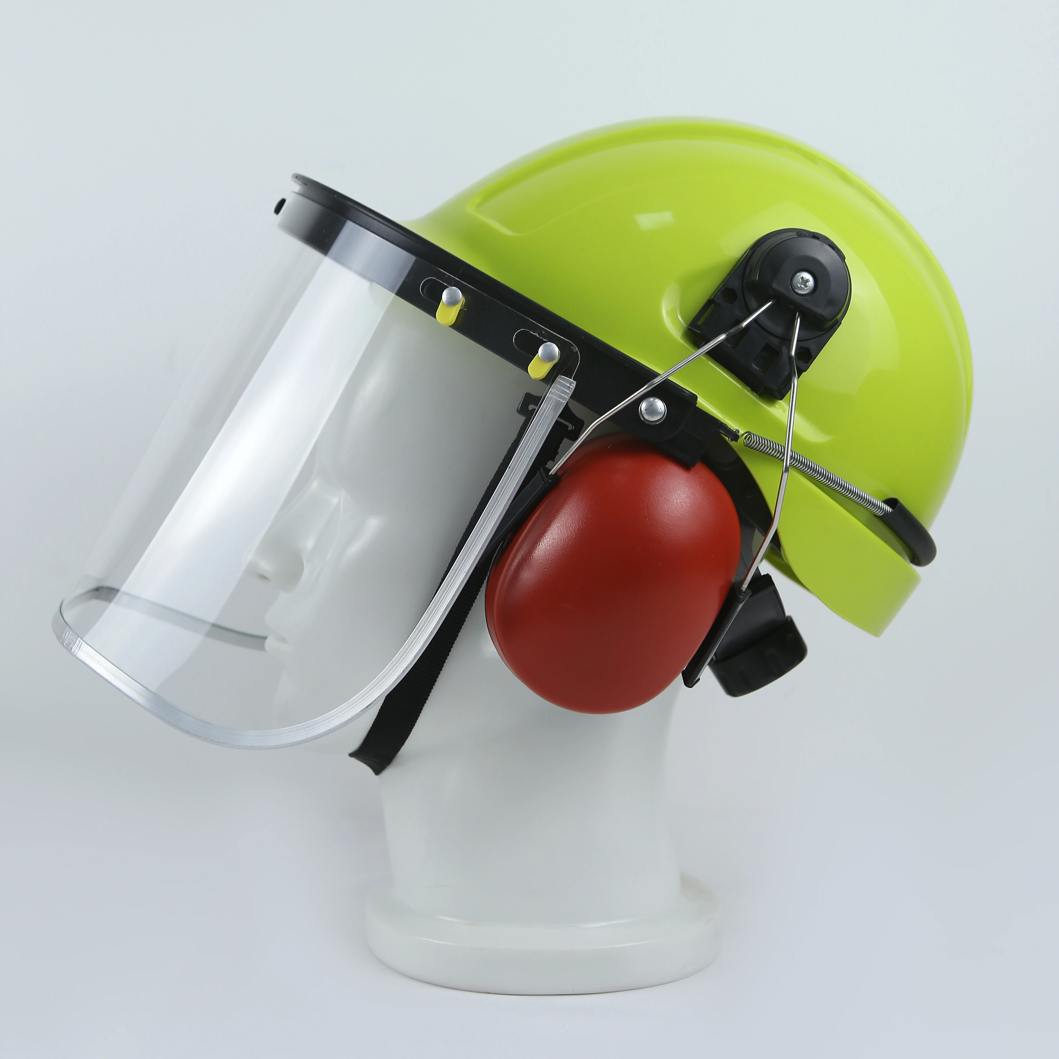 LOKTAR Full Protective Face Shield for Construction Medical Protect Eyes Transparent CPR Face Shields with Ear Muffs Cover