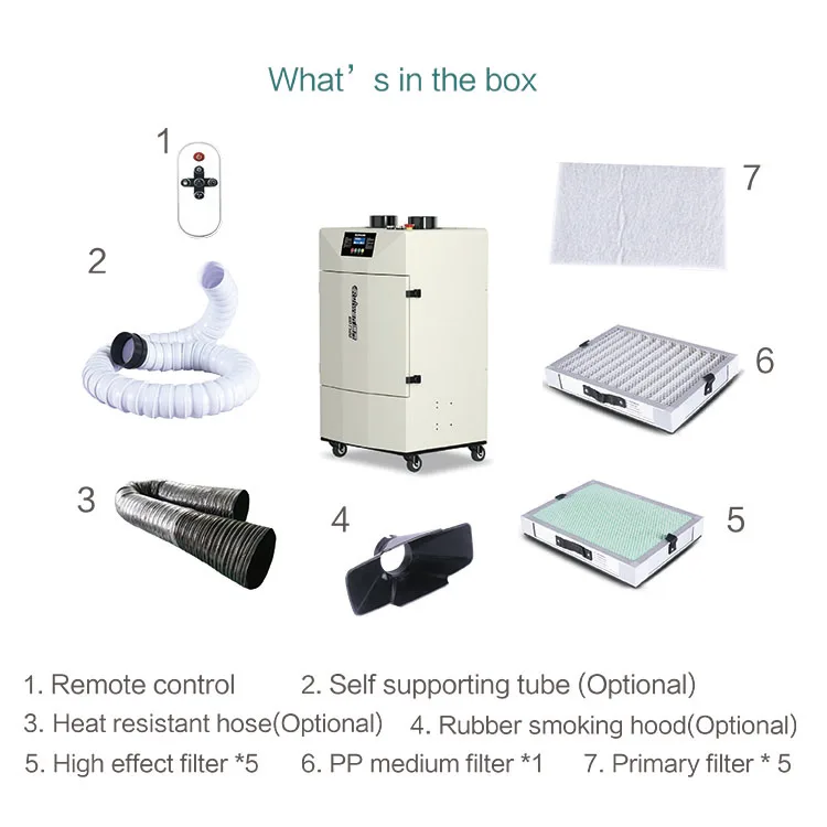 brushless motor fume extractor fan smoke purifier