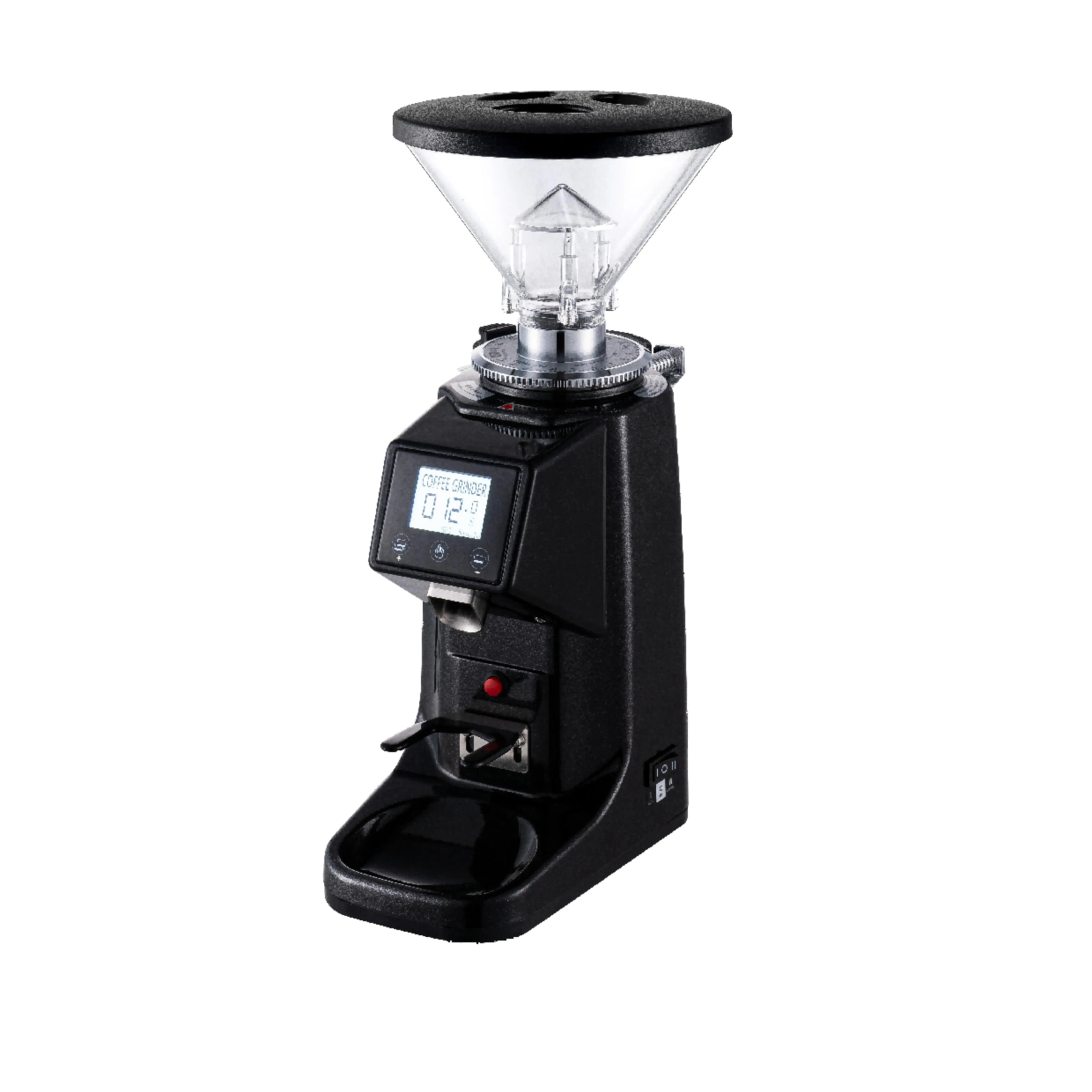 Commercial Electric Coffee Grinder Grade Touch Screen Automatic Espresso Coffee Grinder With Funnel