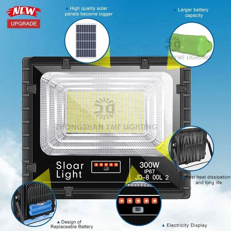 
Jindian China Suppliers 25W IP67 flood light solar 