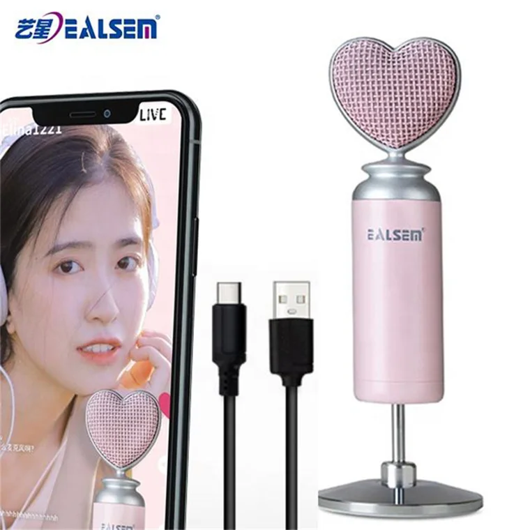 Popular style plug and play phone condenser mike microfono dinamico streaming