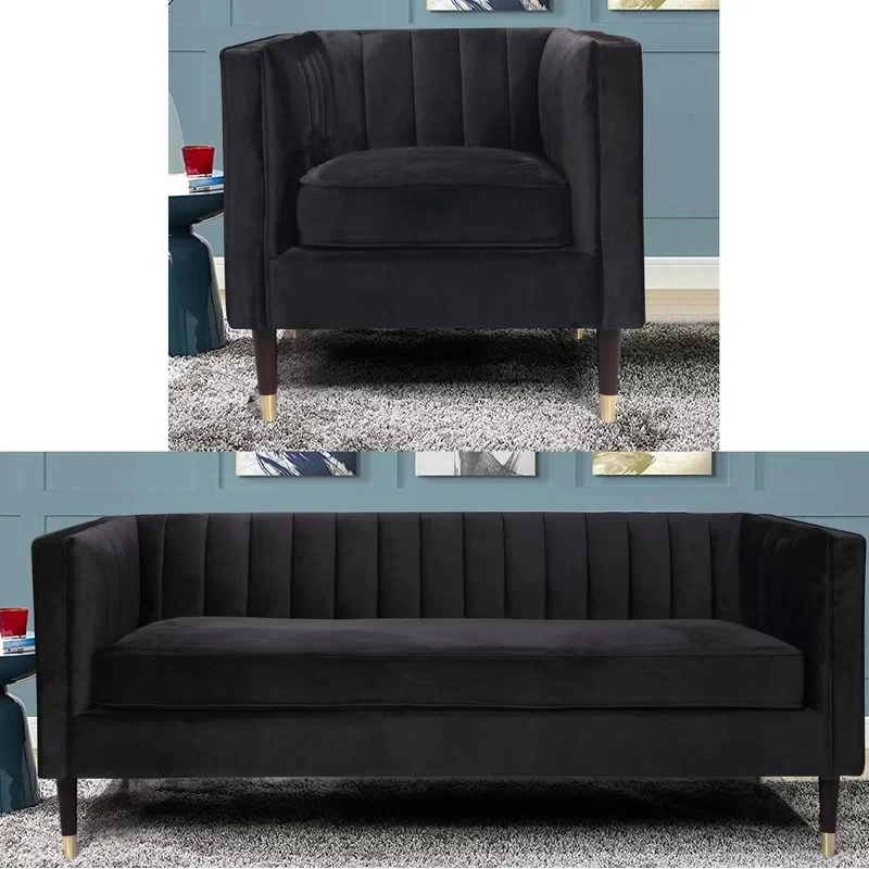 Модные наборы мебели для гостиной диван из античной ткани chesterfield