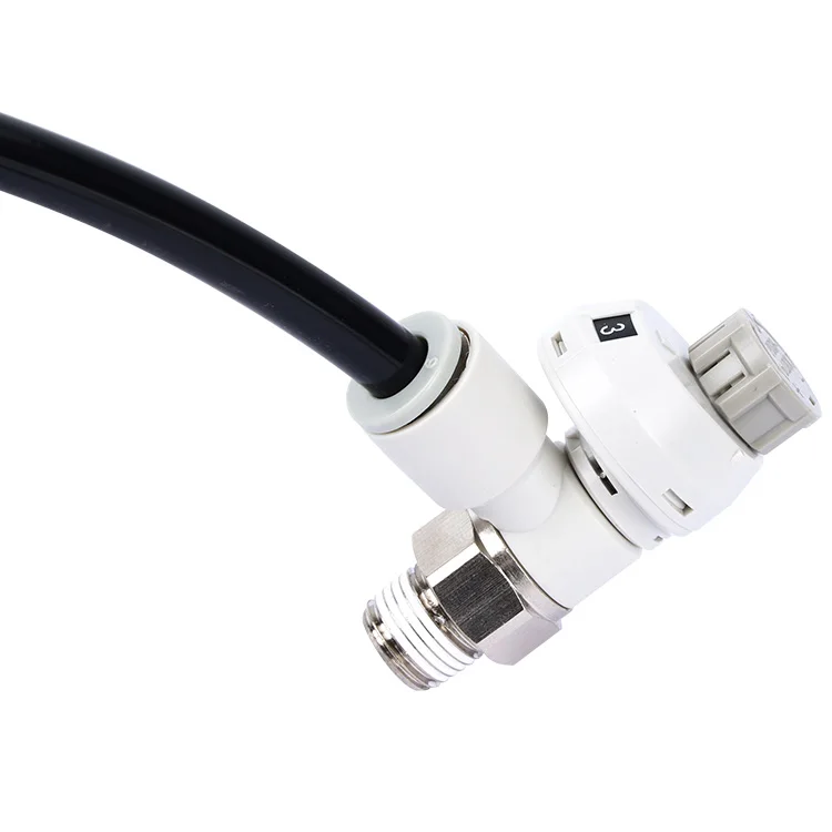 SMC type speed regulating connector with scale AS1201FS-01-04A