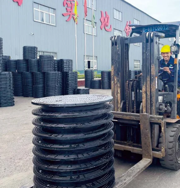 Round cast iron manhole cover metal manhole cast iron steel custom products