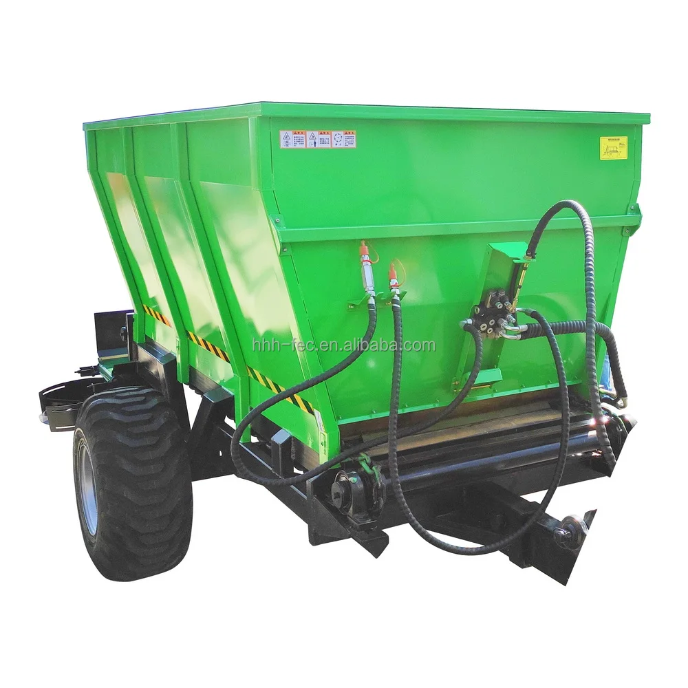 Factory supply tractor rear-mounted double throwing spreading disc type granular fertilizer and manure spreader machine