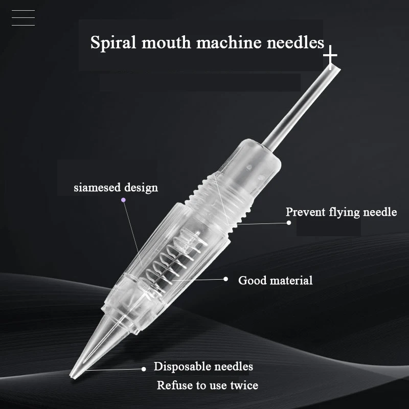 New Hot Sale Sterilized Sharp Transparent 0.18mm 1RL PMU Microblading Permanent Makeup Digital Machine Tattoo Needles Cartridges