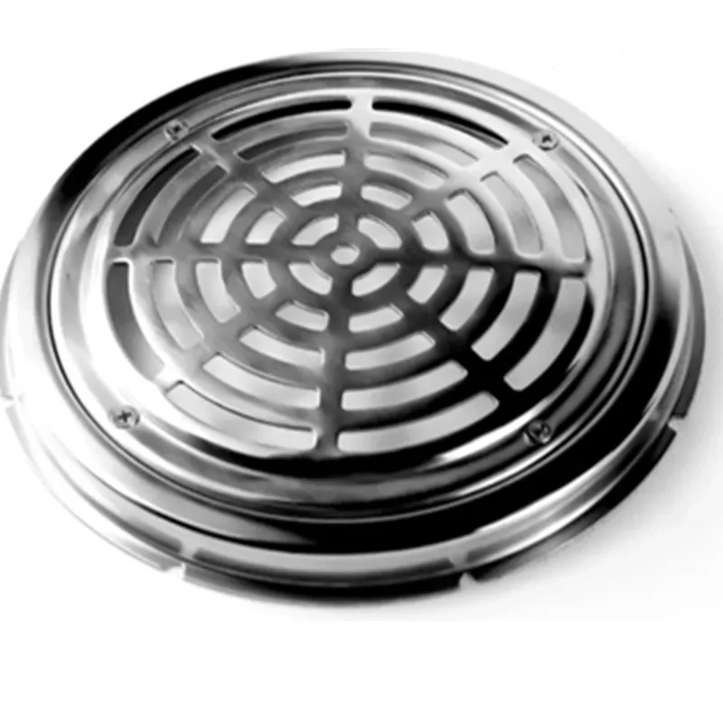 Anti Vortex Pool Main Drain Stainless Steel Material Round Main Drain Cover With Screws for Swimming Pool