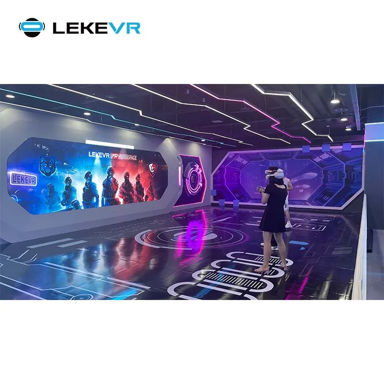 LEKE VR Gmae Park 9dvr Shooting Simulator Multiplayer Standing Platform VR Games Free Roam Arena