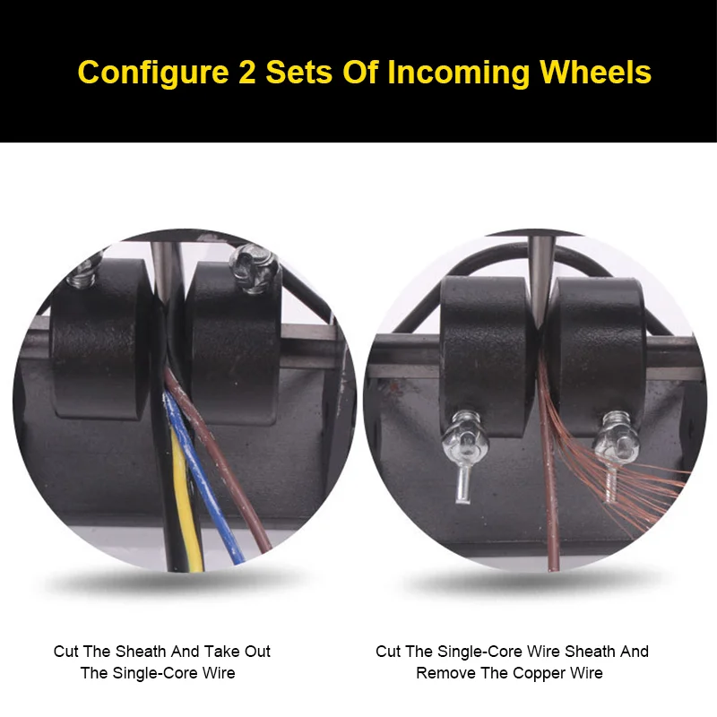 Automatic Portable Wire Stripping Machine Scrap Cable Peeling Machines Stripper for 1-30mm Hand Tool Connect Hand Drill