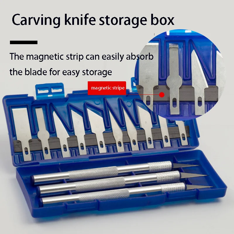 Fruit aluminum alloy carving knife utility knife model carving knife 13 sets