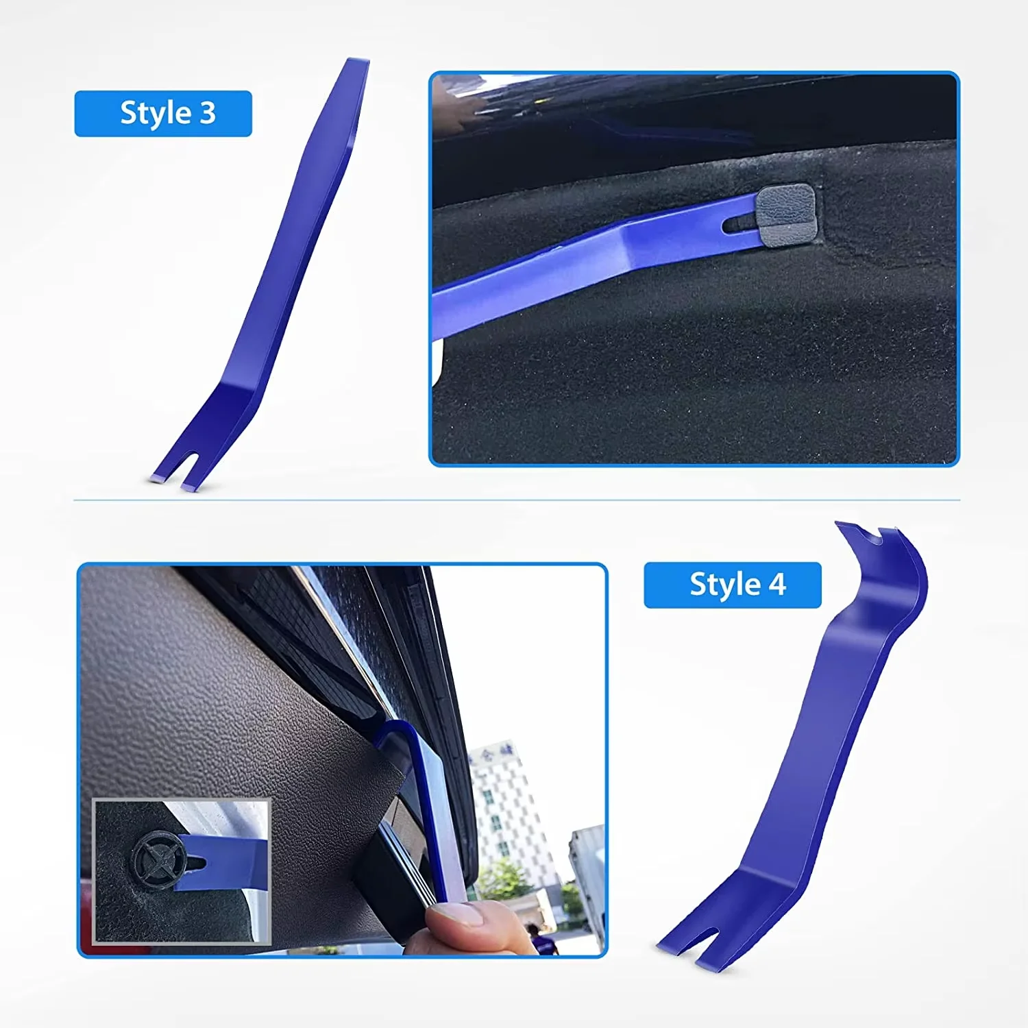 Auto Door Clip Panel Trim Removal Tool Kits Thick Plastic Car Tools for Car Dash Radio Audio Installer Pry Tool