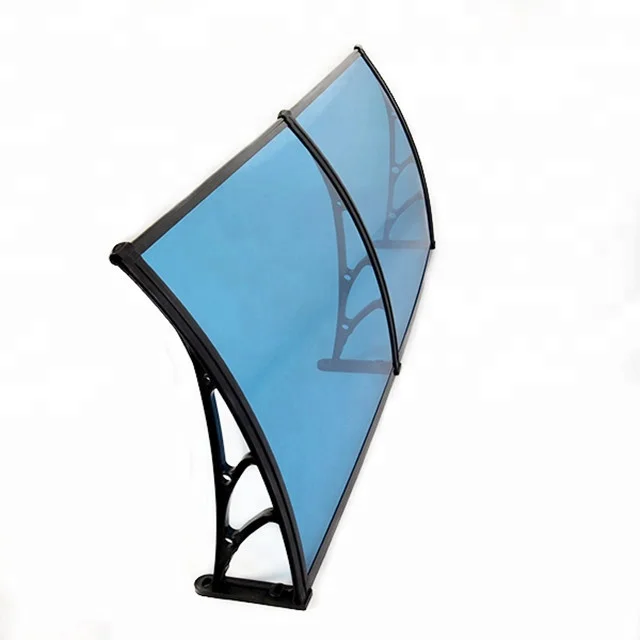 2023 New Style LED Soundless Retractable Awnings Modern RV Canopy UV Protection Polycarbonate Solid Board Manual Window Awning