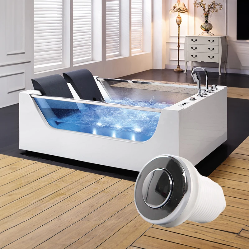 Air Button Switch Pneumatic Multipurpose Home sy Install Massage Bathtub Stainless Steel Push Button Garbage Disposal Spa On Off
