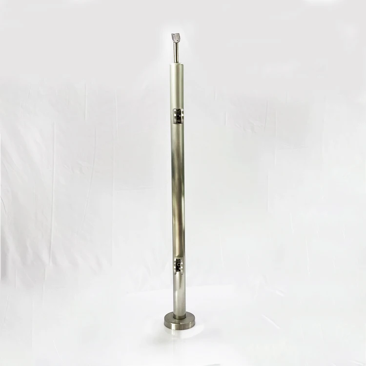 Modern types of stainless steel glass stair hand railings for plexiglass