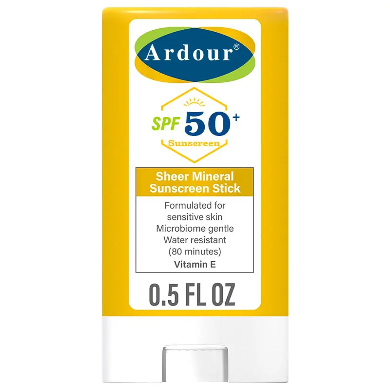 OEM For Sensitive Skin for Face & Body with Zinc Oxide & Titanium Dioxide Mineral Sunscreen Stick SPF 50