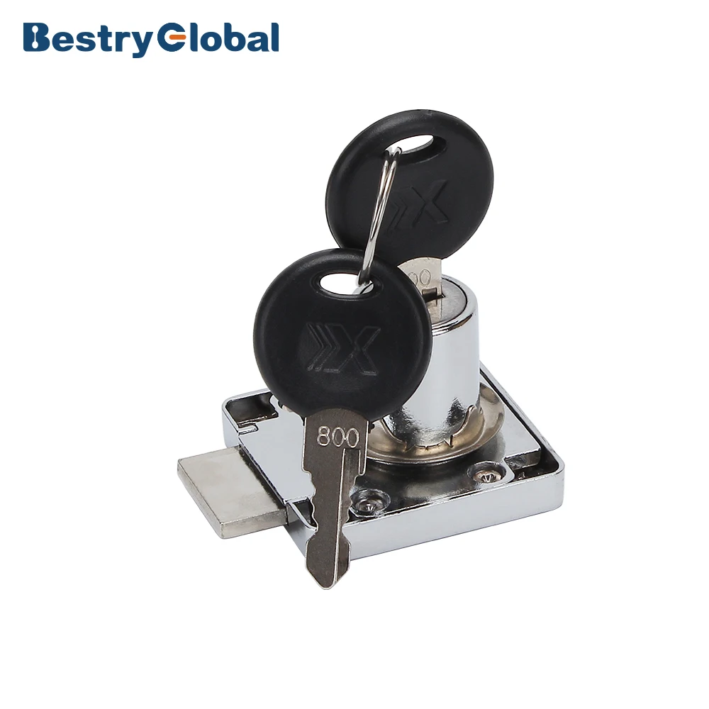 BestryGlobal Zinc Alloy Chrome Polished Furniture Hardware Furniture Locks Lock Drawer