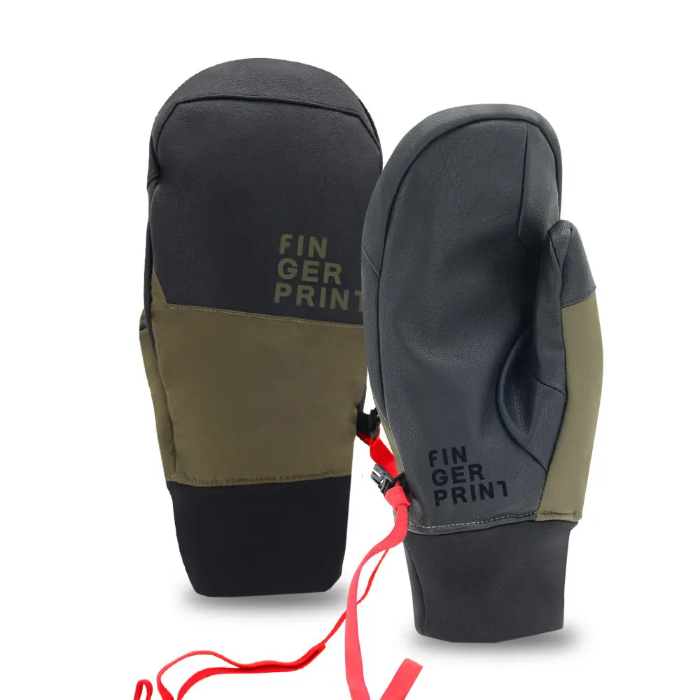 Лучшие прочные теплые лыжные перчатки варежки водонепроницаемые натуральные кожаные для снега сноуборда снегохода производителя