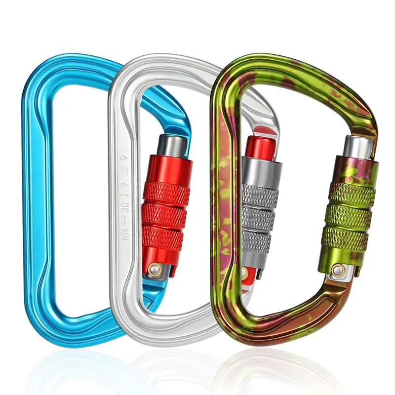 JENSAN China Supplier Wholesale Pear-shaped Climbing Aluminum Alloy Carabiner Hook For Rock Climbing
