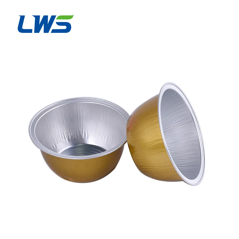 130ML Disposable Aluminum Foil Pleated Baking Cups High Quality Colorful Cake Bowl Pan