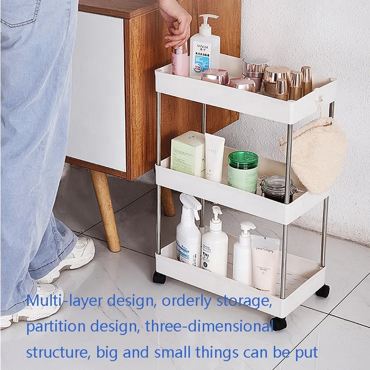 Multifunctional Use Storage Racks Shelving Units Plastic Kitchen Shelf Seasoning Rack