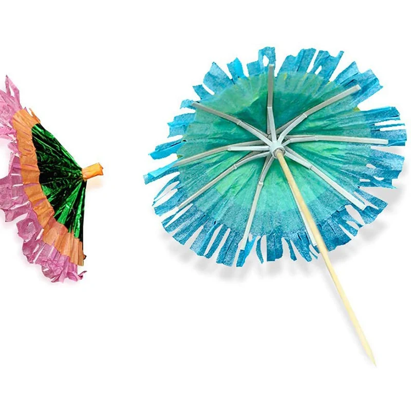  colorful customized party drink parasol cocktail umbrella