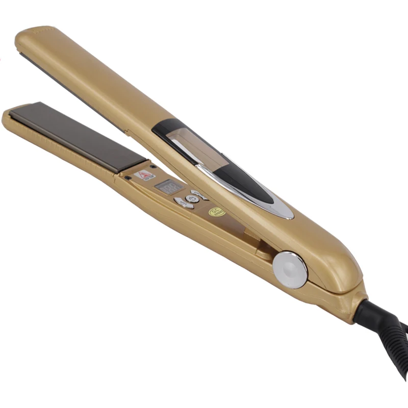 110-240V Dual Voltage Salon Plancha de cabello Hair Straightener Titanium Flat Irons 470 degrees