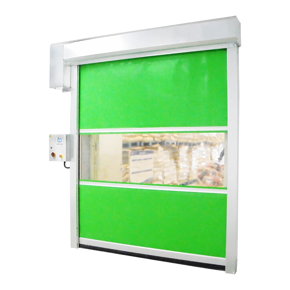 Factory custom industrial soft PVC Speed door flexible wind resistant garage villa rolling door security door