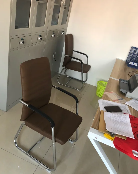 Metal leg fixed office home comfortable modern brand leisure mesh visitors chair