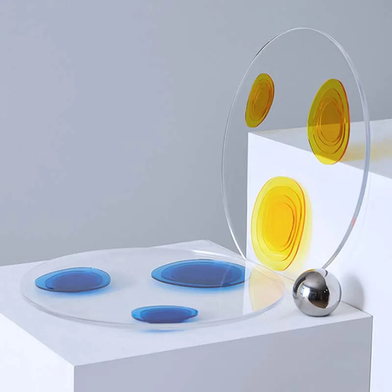 Modern Acrylic Ottoman Tray Acrylic Serving Tray, Decorative Tray. for Living Room, Bedroom,Bathroom and Kitchen Tabletop