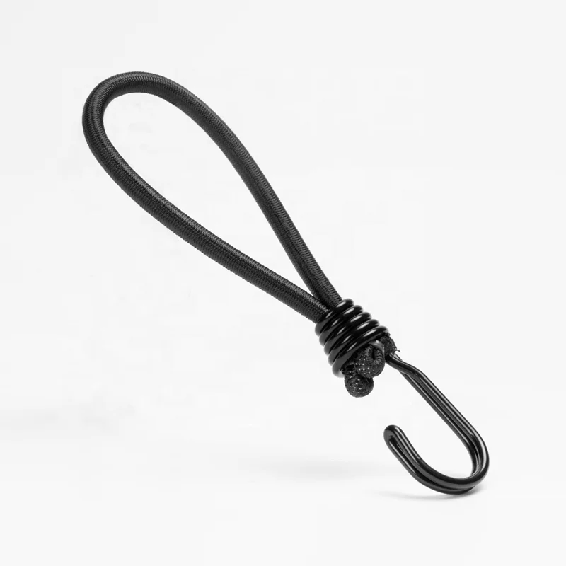 Heavy Duty High Strength Elastic Cord 6mm Bungee Cords UV Resistant Elastic Bungee Cords with Metal Hook