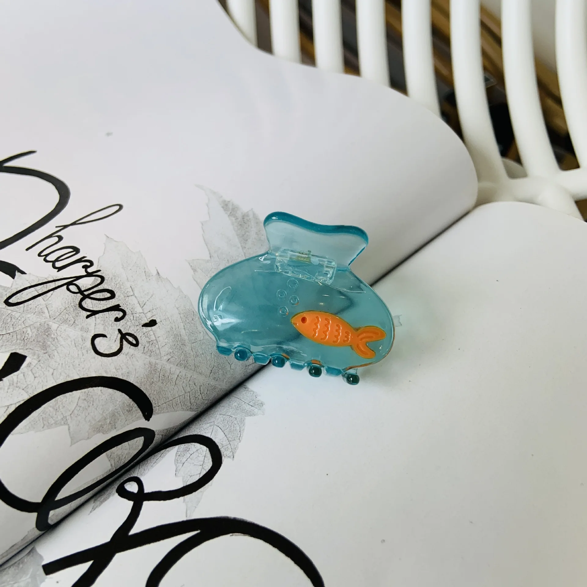 Dowell New Design High Quality Cute Little Fish Shape Acetate Hair Claw