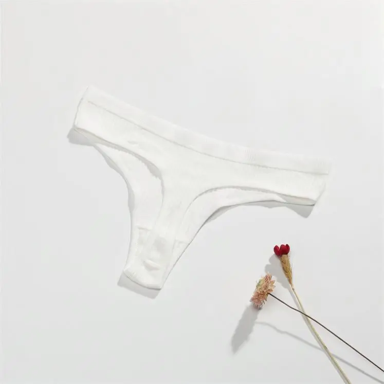 Factory Directly 8 Colors High Quality Cotton Soft G String Bikini Thong Ladies Sexy Panties