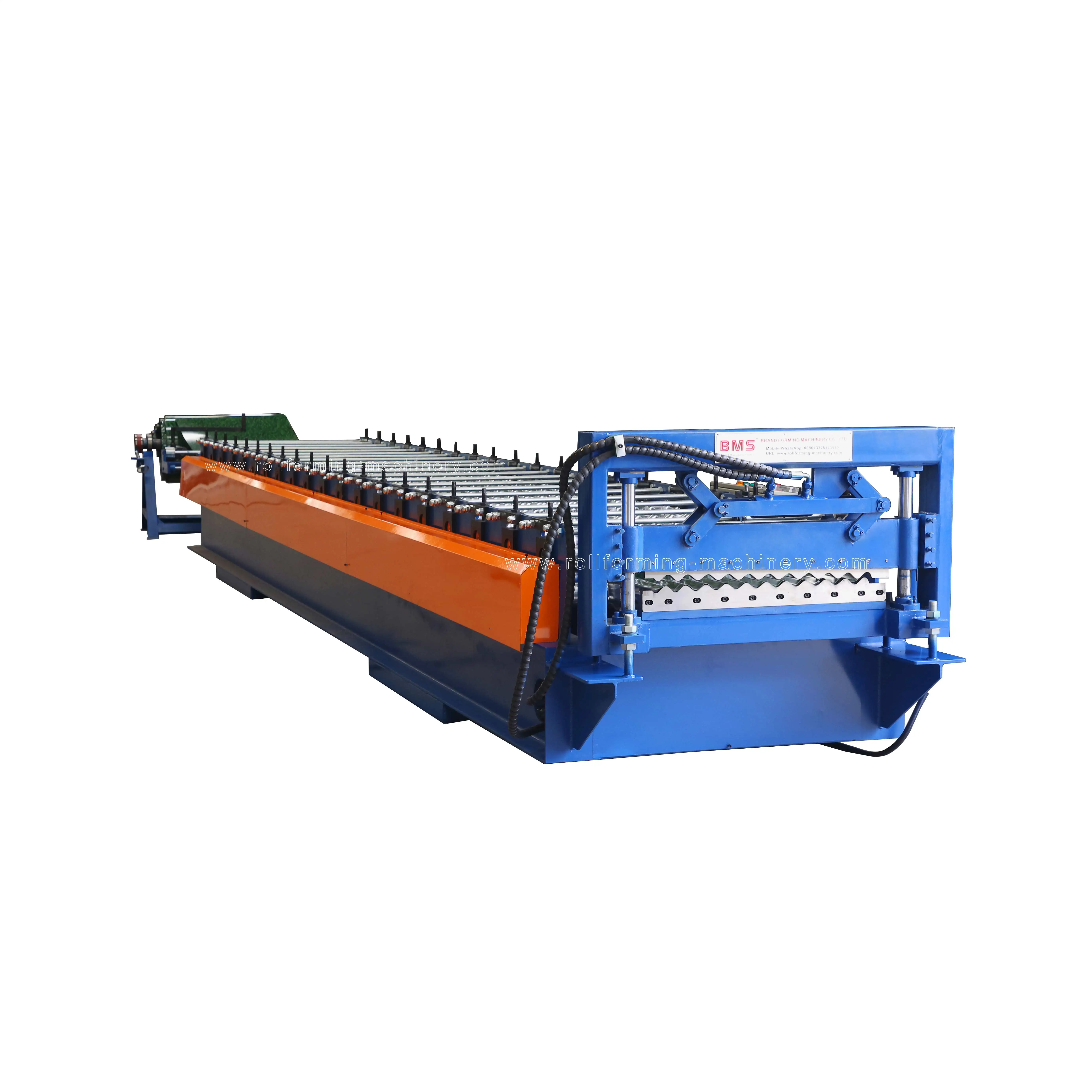 High Precision Corrugated Roll Form Sheet Metal Making Roof Machine