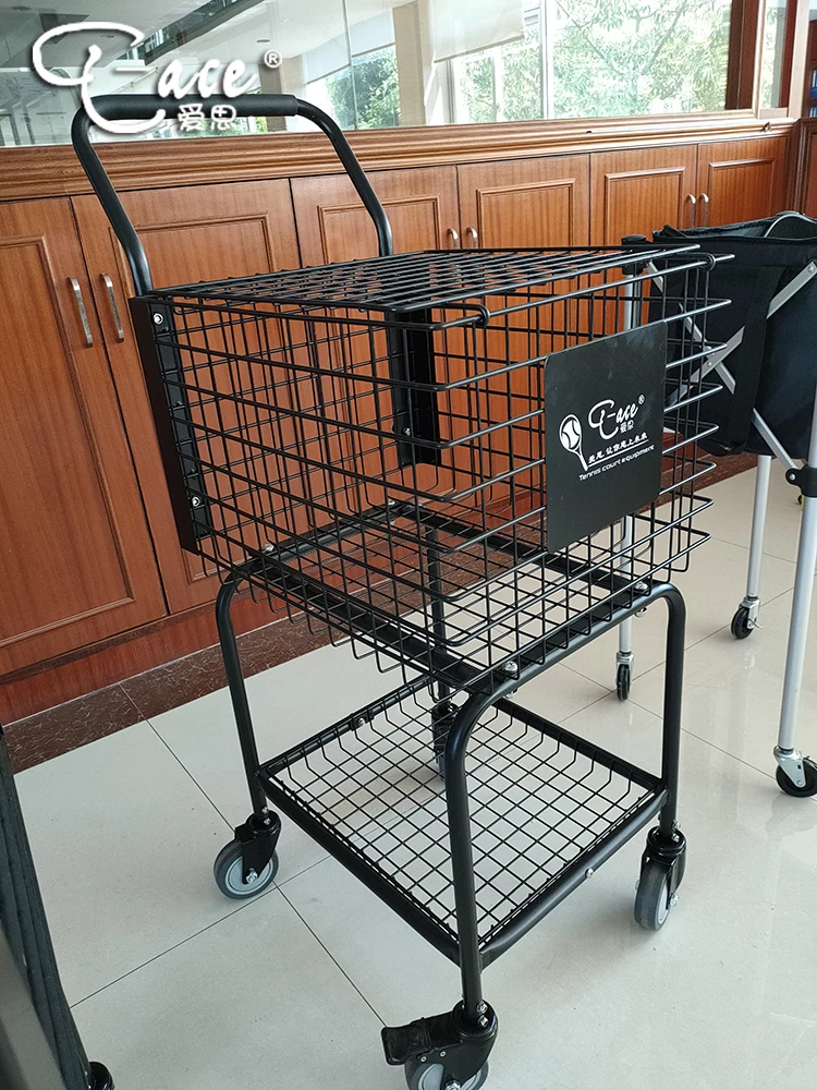 Factory ODM/OEM Portable ball cart for tennis ball cart  tennis cart large storage capacity holds 300 tennis balls