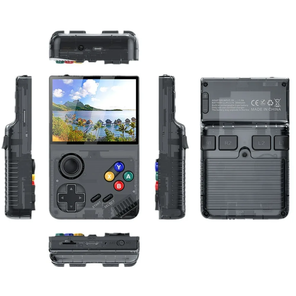 M19 Handheld Game Console 3.5 Inch 640*480 4K HD IPS Screen LINUX 3D Retro Video Gaming Player with 20000 video games