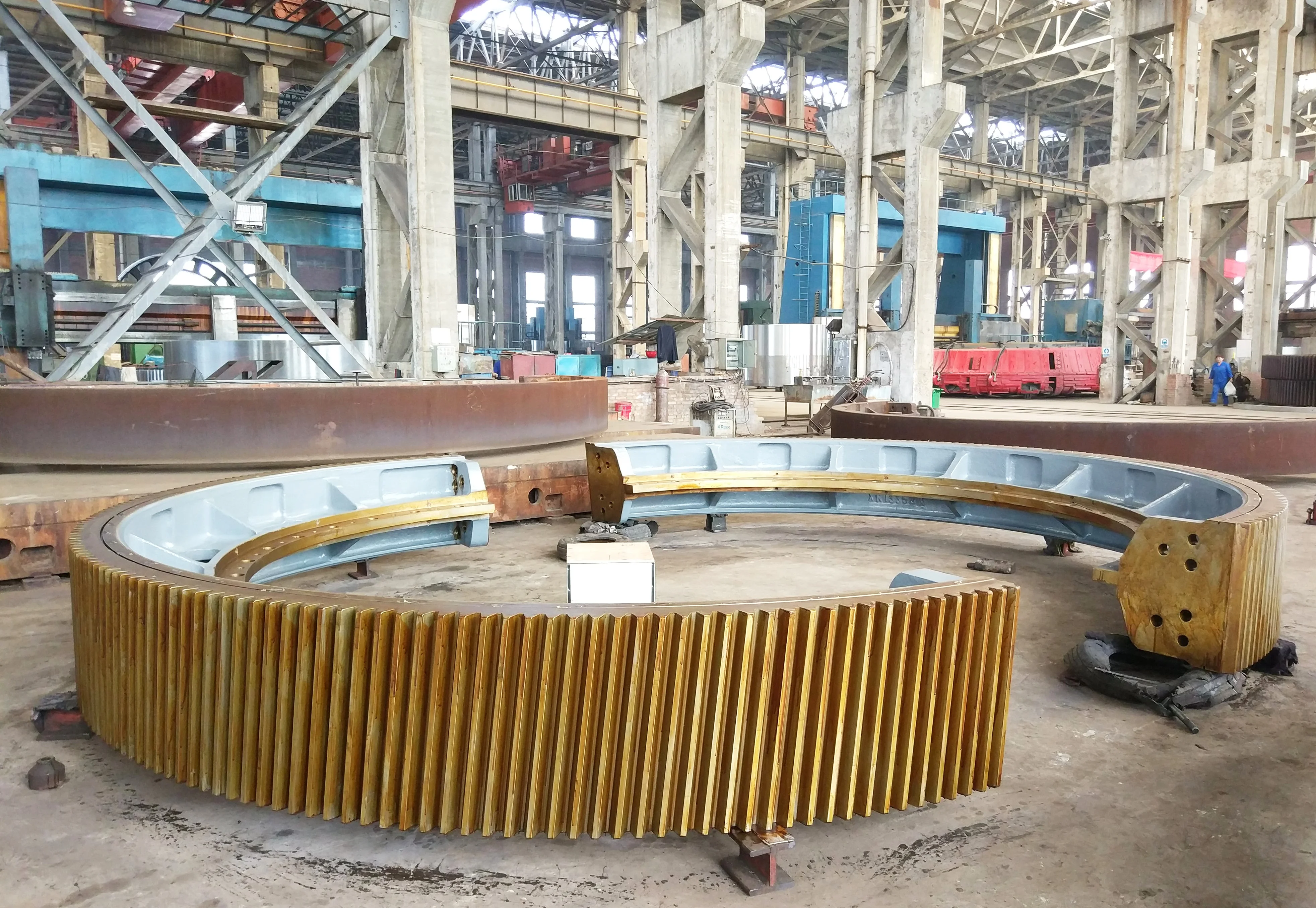 Cnc Milling Machining Casting Steel Rotary Kiln Herringbone Customized Climbing Planetary Gears Casted Gear Ring