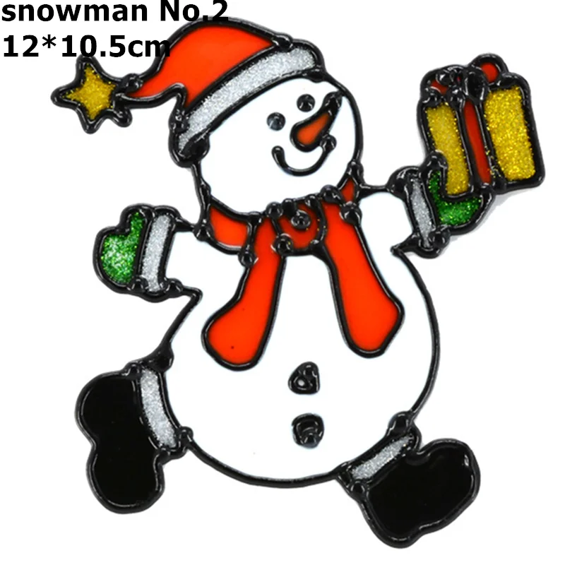 Whole Sale High Quality Removable Waterproof Christmas Ornament Window Stickers