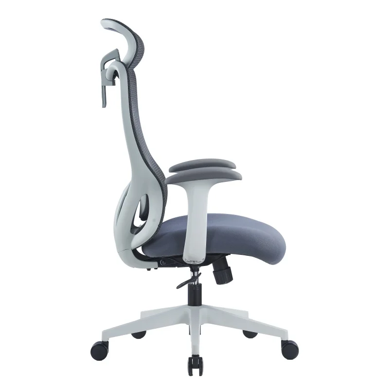 High Back Erogomonic Office Chair for Office Used With Height Adjustable PP Headrest Swivel Office Chair
