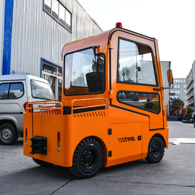 10ton Electric Small Tractor With Powerful Towing Force Seat Efficient Docking Electric Tractor