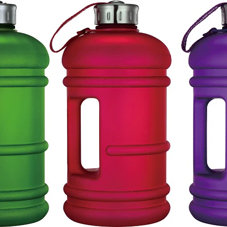 
Eco Friendly Food Grade Custom BPA Free PET Large Mouth gallon gym water bottle 