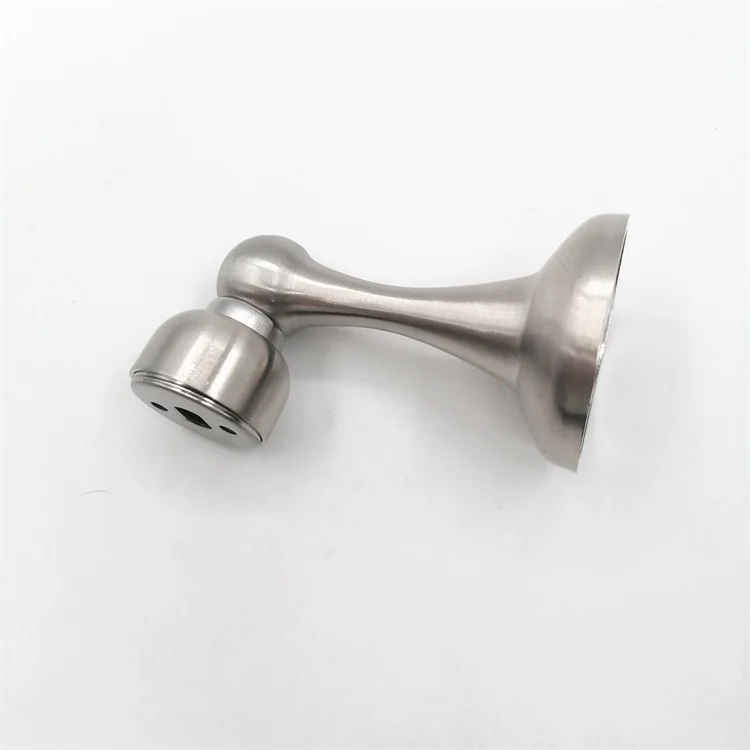 Heavy Duty Strong magnetic Force Hidden Satin Stainless Steel Door Stoppers Door Stop For Kitchen Home Office