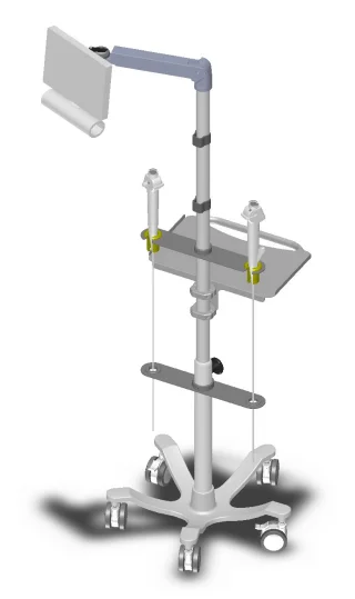 endoscopic cart ear nose throat ent trolley ent endosopic camera  stand ent endoscope flexible cart