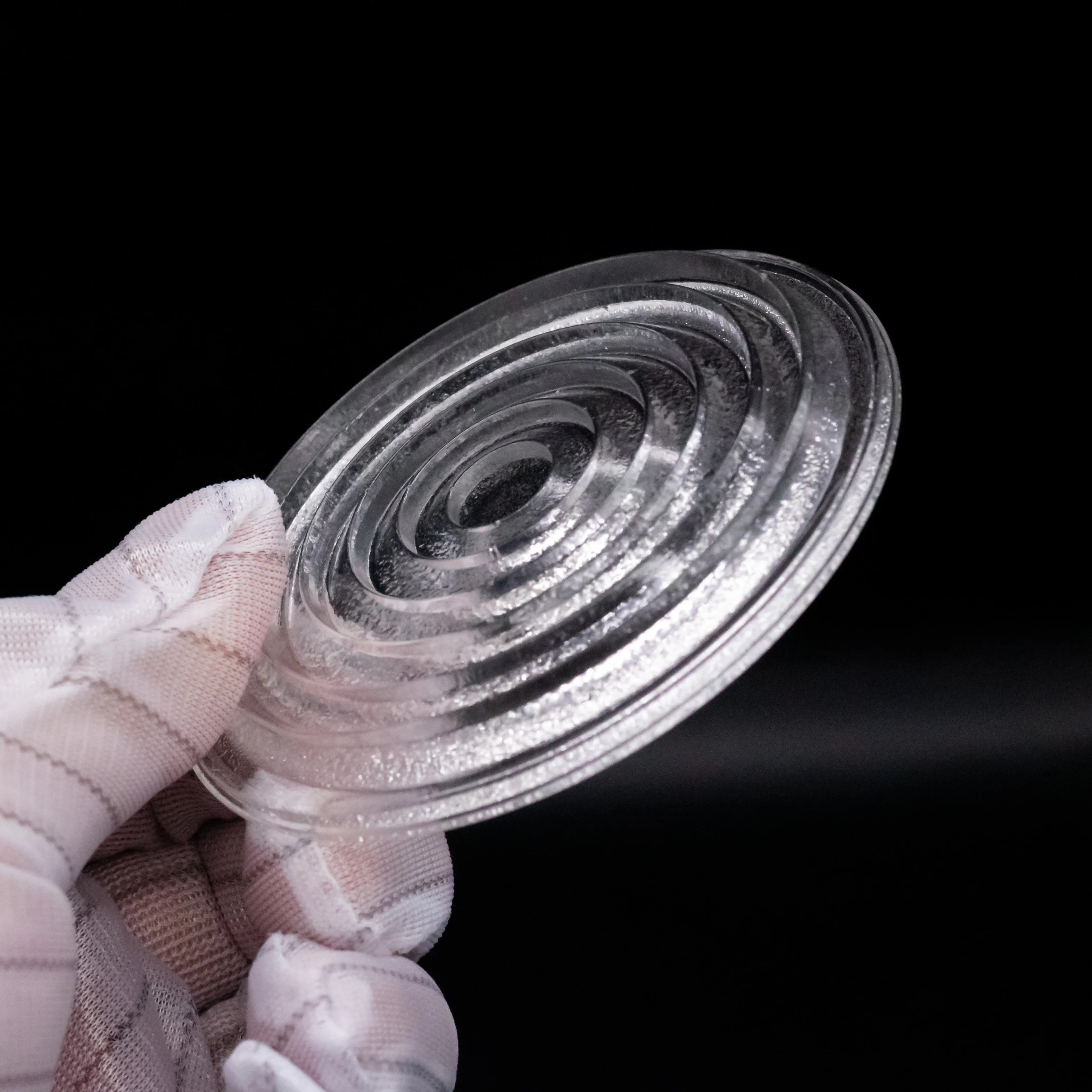 High Transmittance Custom Fresnel Glass Lens Factory-Threaded Circular Arc Lighting for LED Use