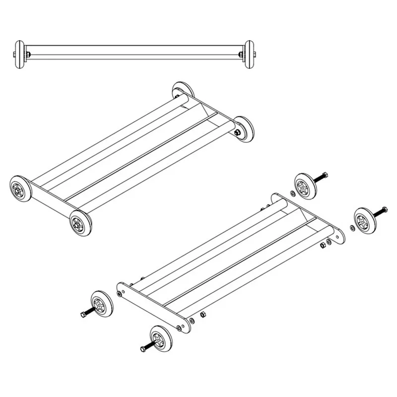 Glute Ham Glider, Exercise Wheels for Home Gym Fitness, Booty Building Ab Roller for Abs Workout Equipment