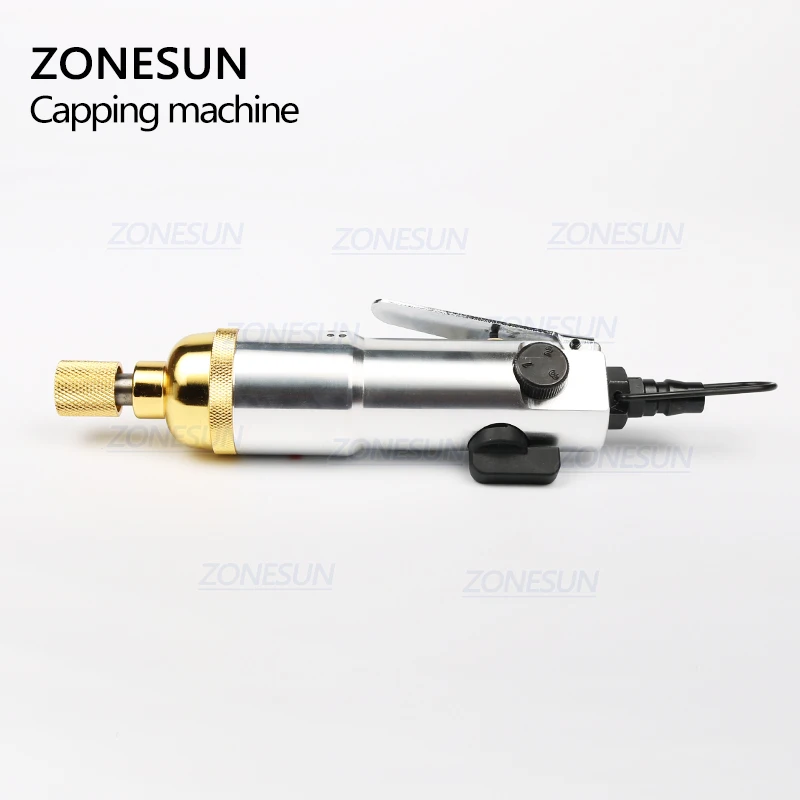 ZONESUN ZS-XG800 Manual Pneumatic Bottle Capping Machine Screwdriver Set Aircrew Driver Bottle Capper Tools