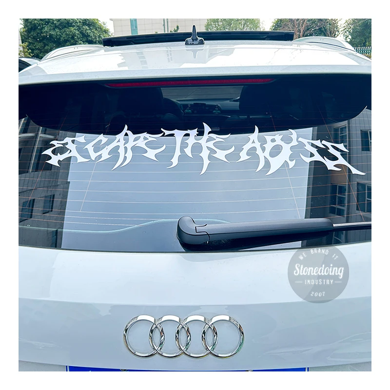 Waterproof Business Logo Die Cut Transfer Sticker Custom Print Vehicle Car Chrome Windshield Stickers Large UV DTF Banner Decals