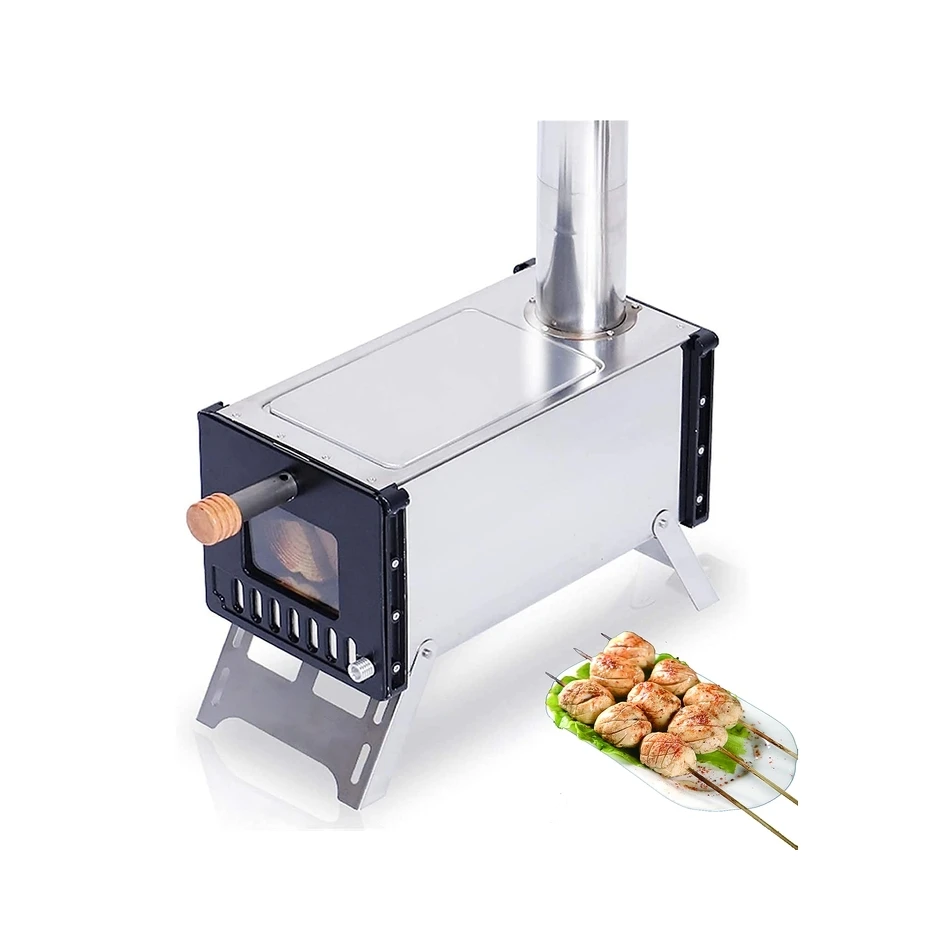 2022 Newest Product Portable Bbq Grill Camping Stove Portable New Hot Indoor Wood Burning Stove