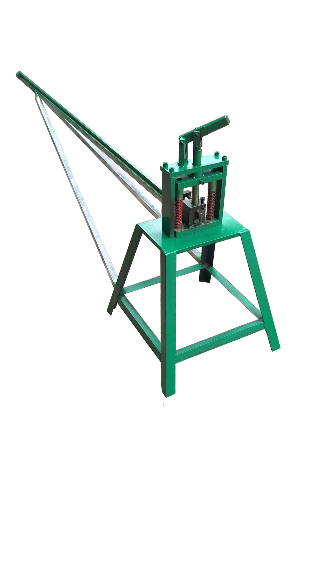 Stainless steel pipe Iron tube Anti theft net Stair handrail Guardrail punching Hole stamping hole machine with arbor hand press