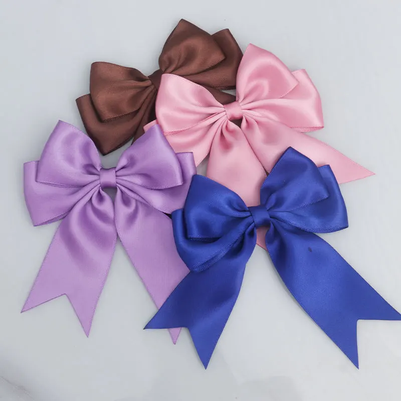Hand-made Bow Diy Handmade Gift Polyester With Double Dovetail Wrap Waist Bow Ribbons